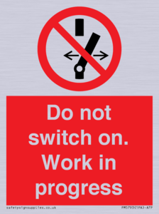 Do not switch on. Work in progress